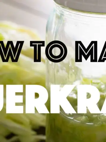 How to Make Sauerkraut | KETOGASM.com Only 2-ingredients needed: Cabbage & Salt! #lowcarb #keto #ketogenic #lchf #paleo #whole30 #cabbage #recipes #fermentation #gapsdiet #healthy #probiotic #video