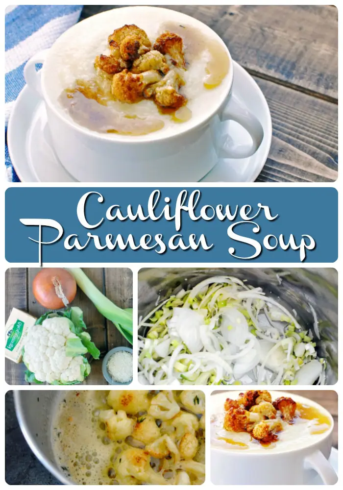 Cauliflower Parmesan Soup #keto #lowcarb #recipe #cauliflower #browned #butter #parmesan #low #carb #atkins