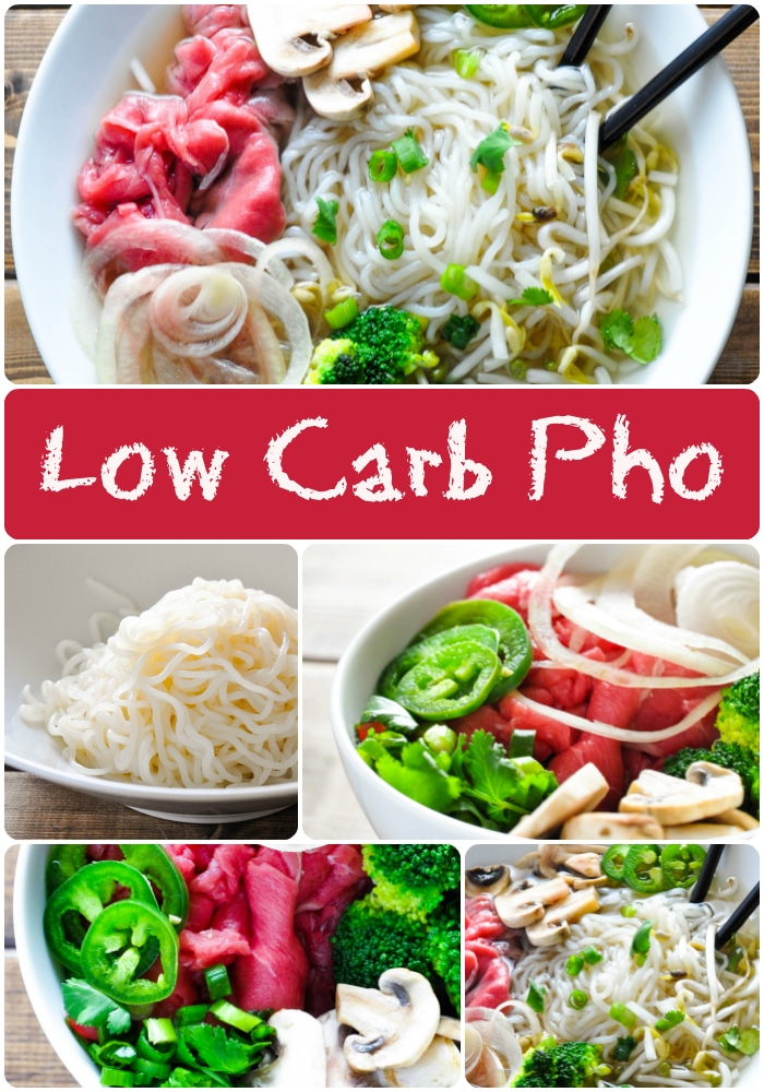 Low Carb Pho - Vietnamese Beef Noodle Soup #keto #low #carb #shirataki #beef #noodle #soup #recipe #vietnamese #ketogenic #atkins #induction