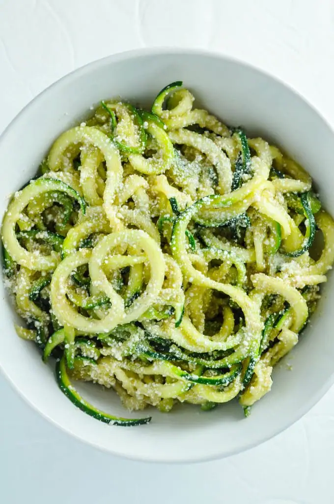 Zucchini Noodles w/ Browned Butter & Mizithra Cheese [Recipe] | KETOGASM #keto #ketogenic #ketosis #diet #recipes #zoodles #atkins #lowcarb #mizithra #cheese #browned #butter #zucchini #noodles #spaghetti #factory