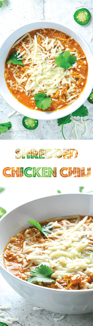 Shredded Chicken Chili - Low Carb, Gluten-Free, & Keto Friendly!