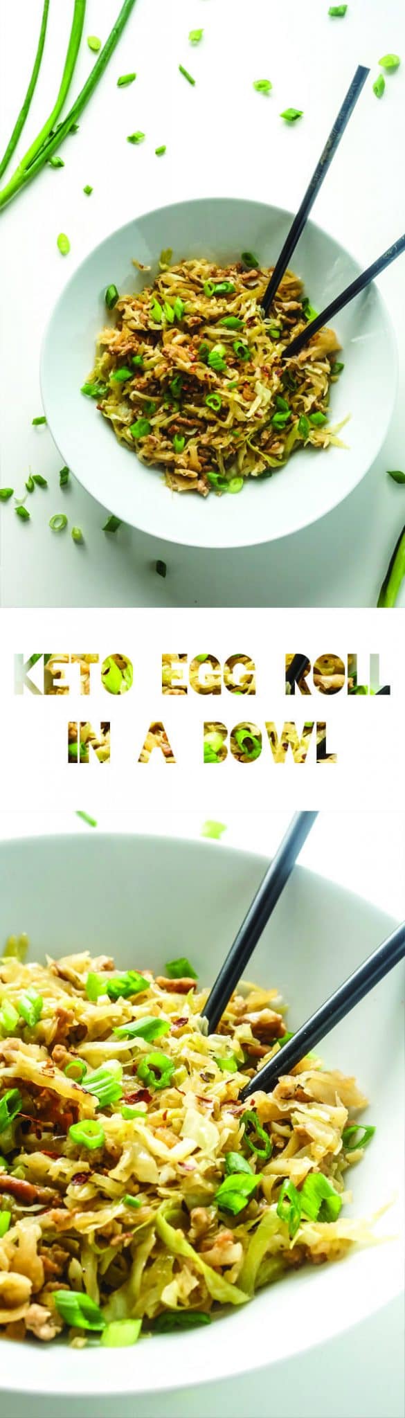 Keto Egg Roll in a Bowl Recipe | Cabbage | Low Carb Vegetable | Atkins | LCHF