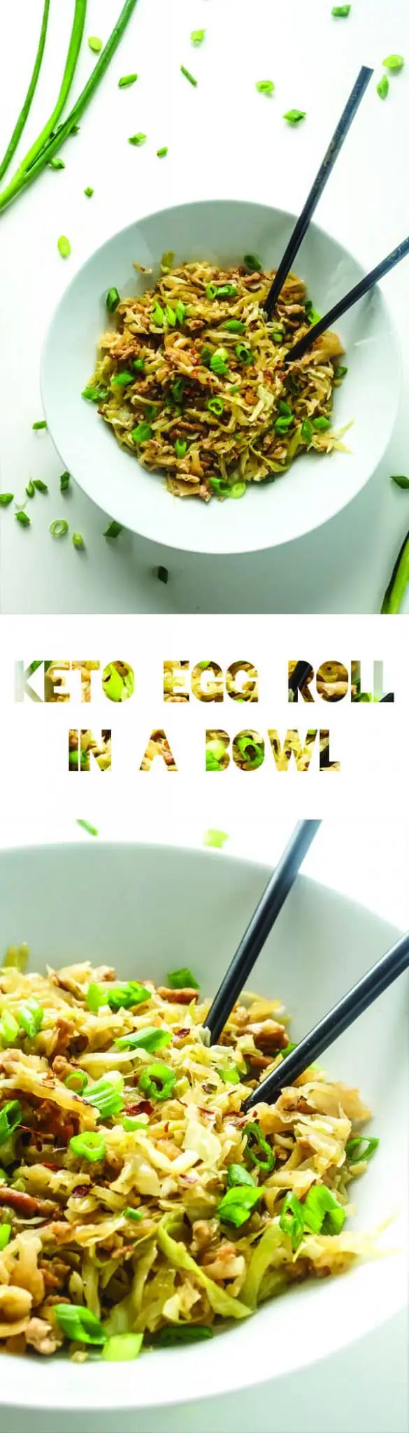 Keto Egg Roll in a Bowl Recipe | Cabbage | Low Carb Vegetable | Atkins | LCHF