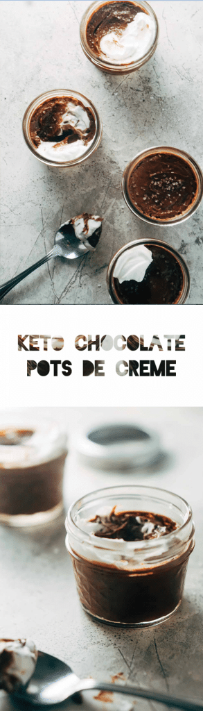 Keto Chocolate Pots de Créme