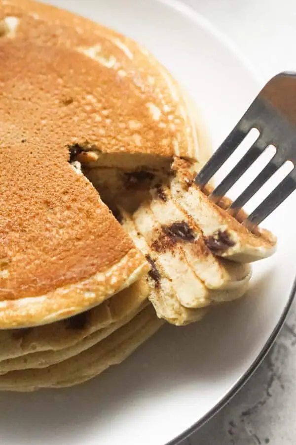 Low Carb Chocolate Chip Pancakes | Ketogenic Pancakes with Ricotta Cheese