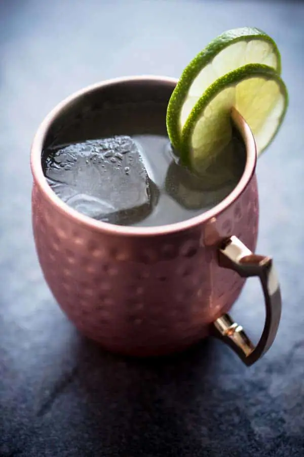 Low Carb Keto Cocktail with Vodka - Moscow Mule