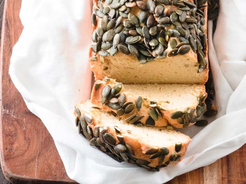 Keto Bread with Pumpkin Seeds Recipe - Low Carb Bread Alternative