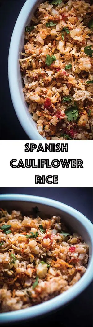 Low Carb Spanish Cauliflower Rice Recipe - Keto, Dairy-free, Gluten-free