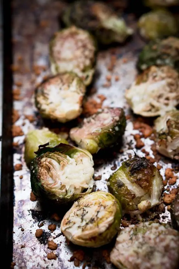 Baked Parmesan Brussels Sprouts Recipe - Low Carb, Keto, Vegetarian