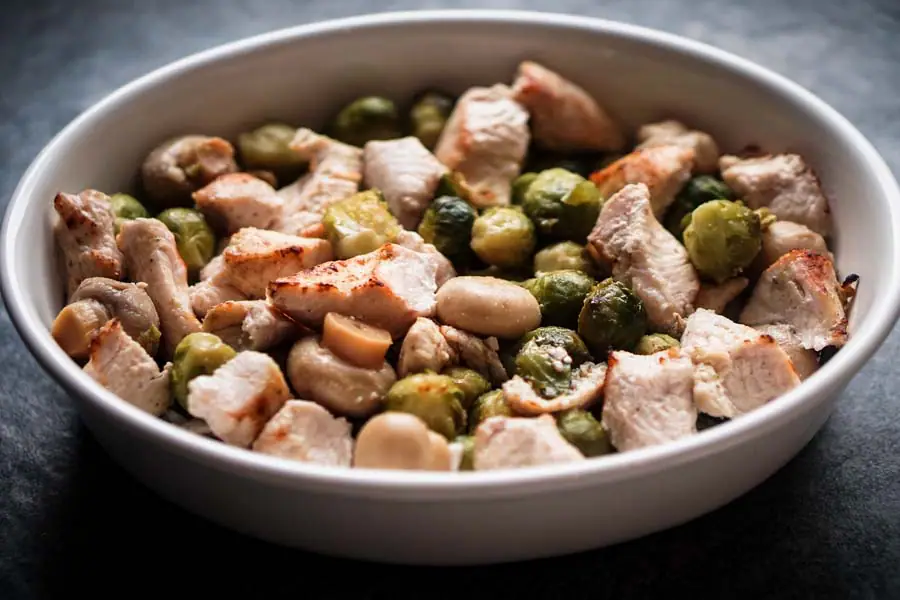 Roasted Turkey Breast Recipe with Mushrooms & Brussels Sprouts - Low Carb, Keto Friendly, Comfort Food