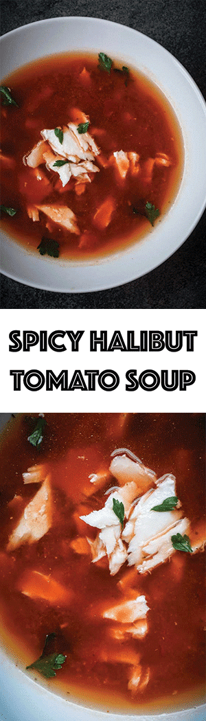 Spicy Halibut Tomato Soup Recipe - Italian Halibut Chowder