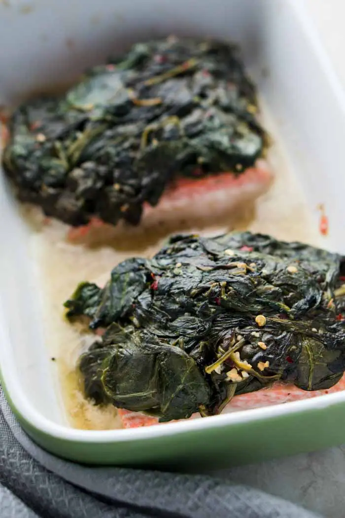 Salmon & Spinach Recipe - Low Carb Spinach Florentine