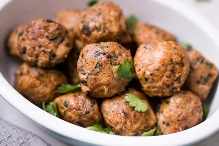 Spicy Baked Chicken Meatballs Recipe - Low Carb, Gluten Free, Dairy Free