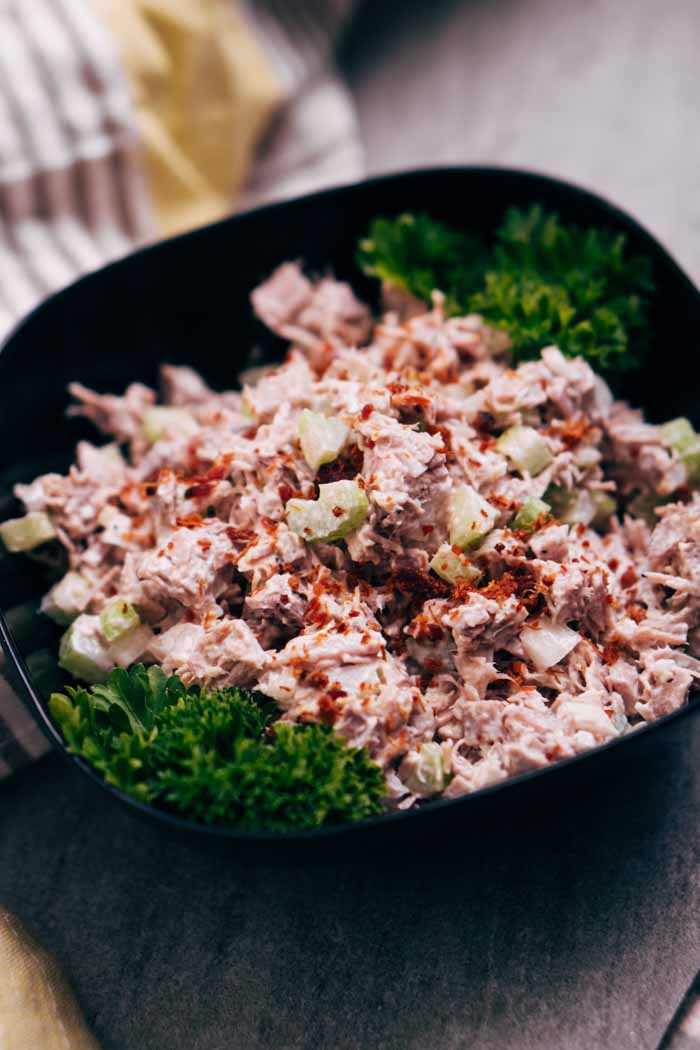 Turkey Salad Recipe [Low Carb, Keto, Dairy Free] - KETOGASM