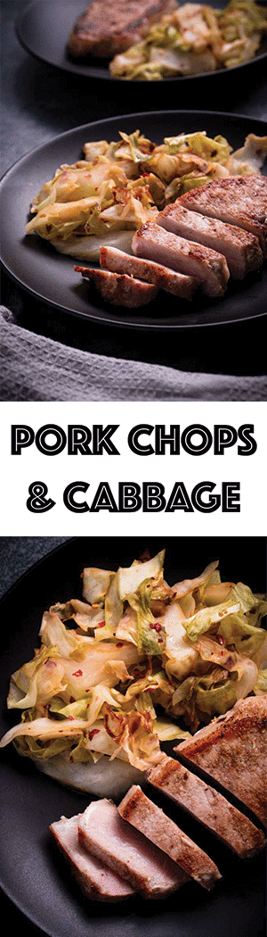 Pork Chops & Cabbage Recipe - Keto Dinner Recipe, Low Carb, Gluten Free, Dairy Free