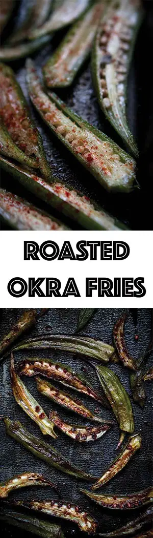 Oven-Roasted Okra Fries with Smoked Paprika & Garlic - Low Carb, Keto Friendly