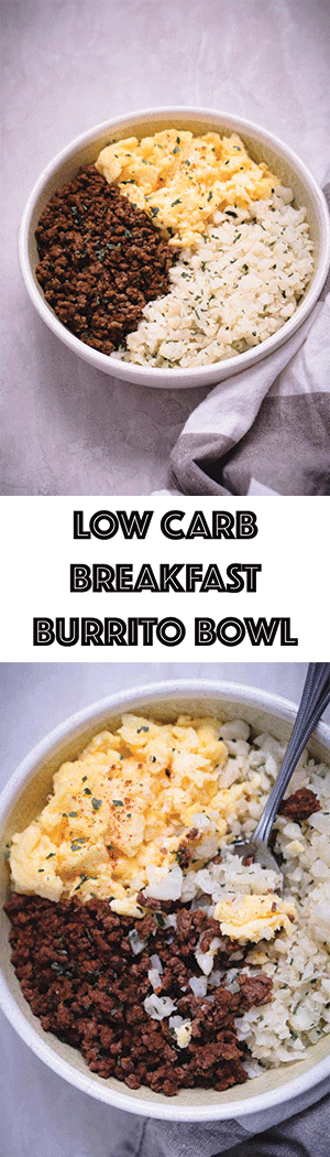 Low Carb Breakfast Burrito Bowl Recipe - Paleo, Keto