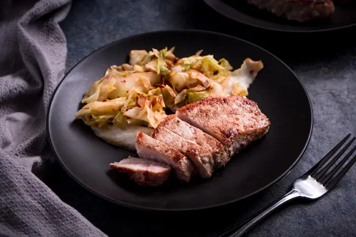 Pork Chops & Cabbage Dinner Recipe [Low Carb, Keto, Dairy-free]
