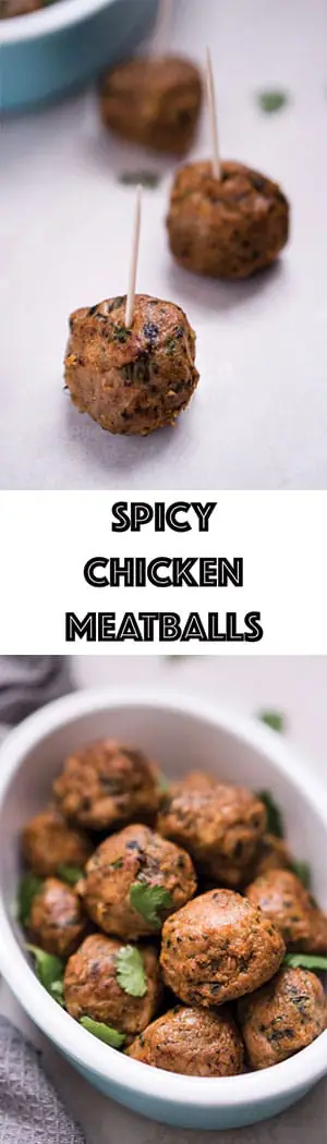 Hot & Spicy Chicken Meatballs Recipe - Low Carb, Gluten Free, Dairy Free