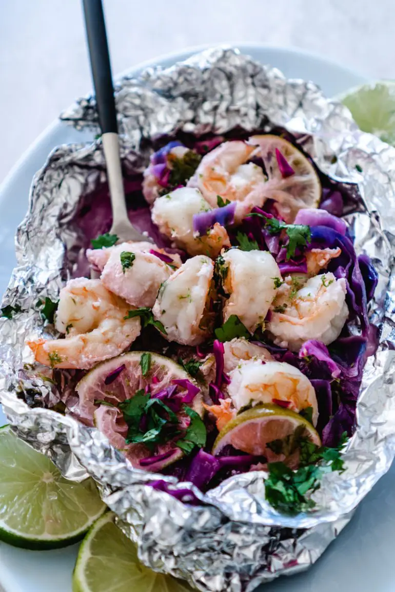 Keto Shrimp Recipe - Low Carb Foil Packet Shrimp on Grill