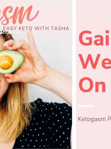 Gaining Weight on Keto Cover Title