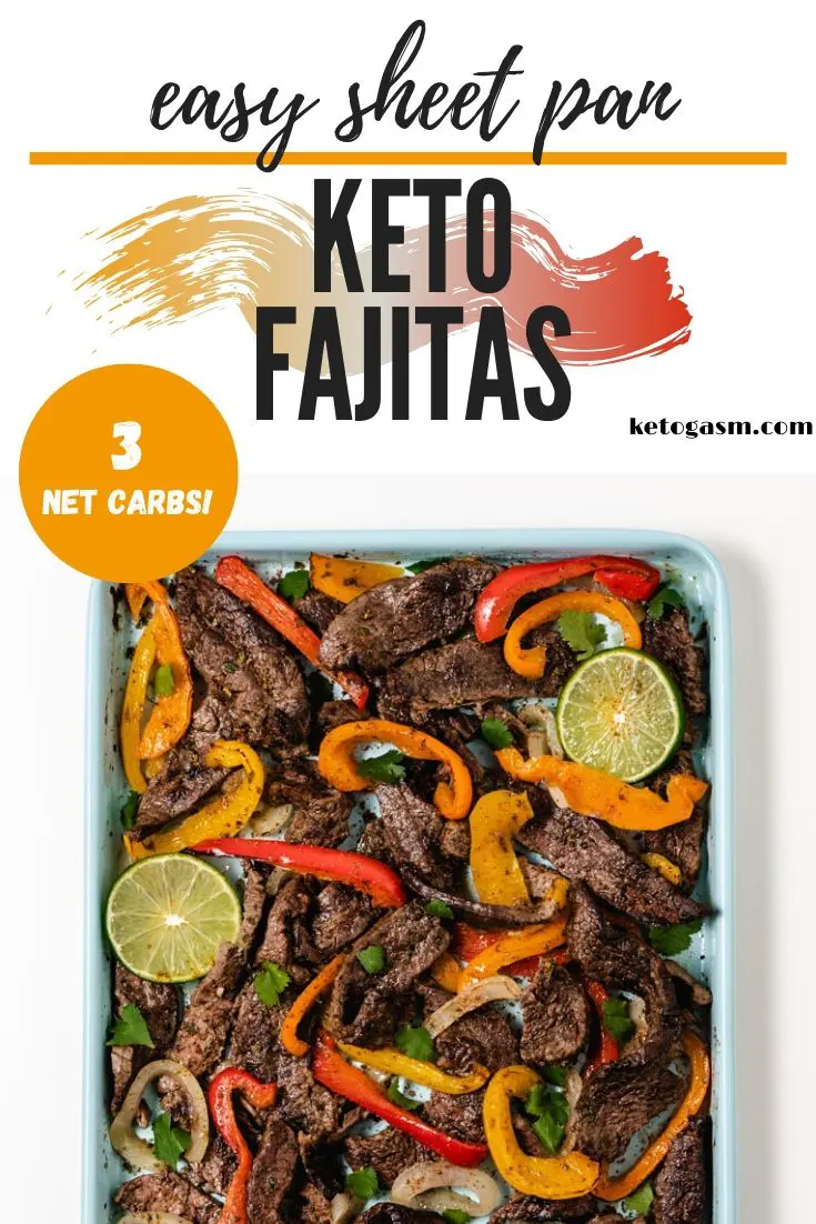 Easy Sheet Pan Keto Steak Fajitas